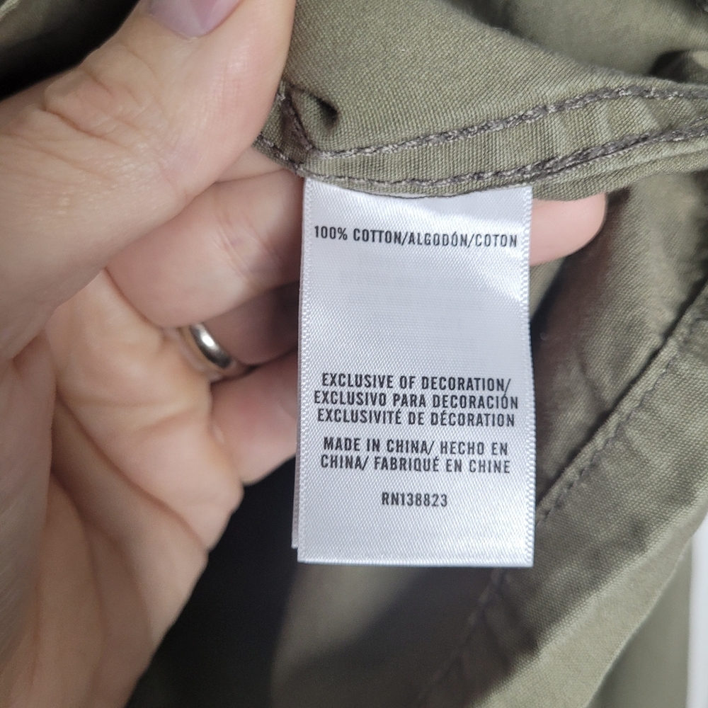 Idyllwind Miranda Lambert Military Green Patch Utility Jacket. Size XL - Picture 3 of 12